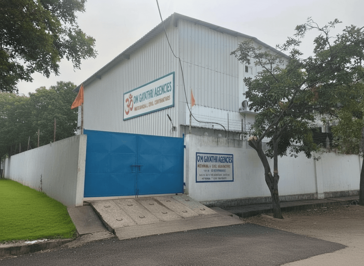 Om Gayathri Agencies facility in Kondapalli